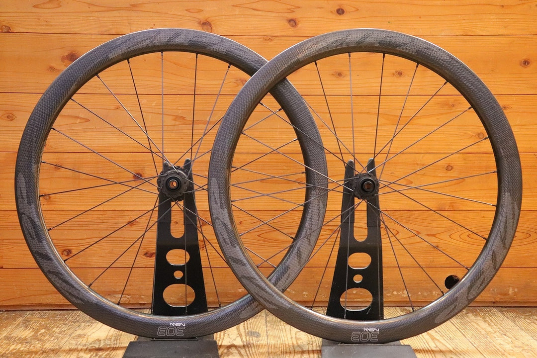 ジップ ZIPP 303 NSW DISC カーボン チューブレスレディ ホイールセット シマノ 11S/12S 21C 【芦屋店】
