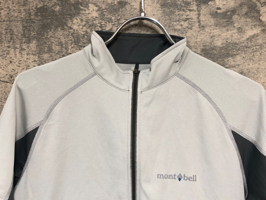 KE806 モンベル mont-bell 半袖 サイクルジャージ グレー S