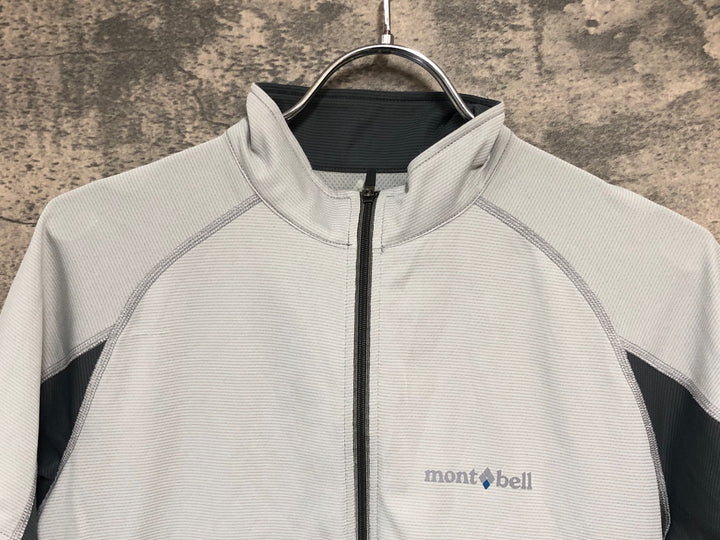 KE806 モンベル mont-bell 半袖 サイクルジャージ グレー S