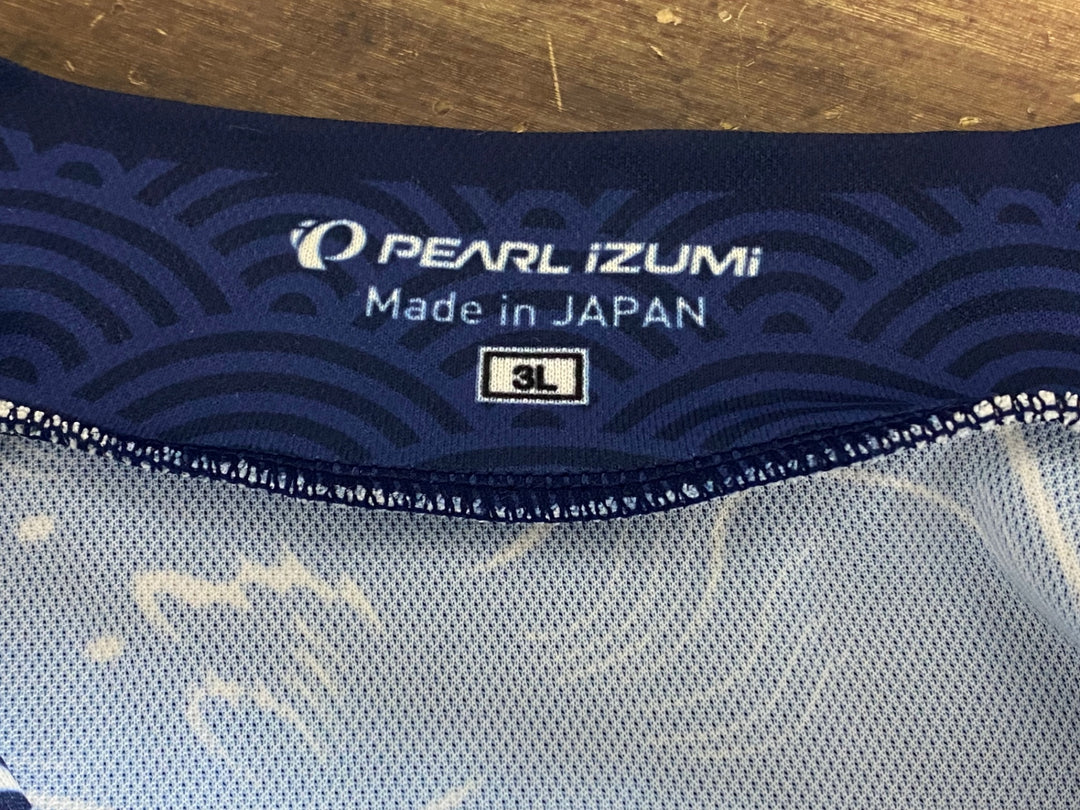 JT591 パールイズミ PEARL iZUMi 半袖 サイクルジャージ 白 青 3L