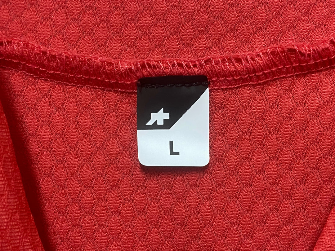 KR254 アソス Assos EQUIPE R S11 Short Sleeve Jersey 半袖 サイクルジャージ 赤 L