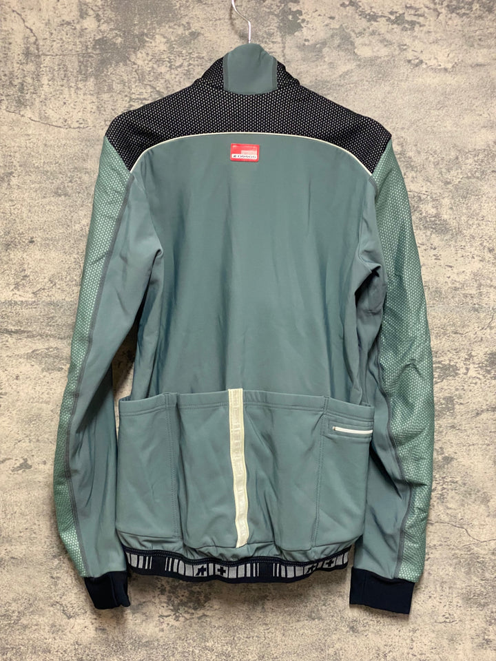 JQ135 アソス assos 長袖サイクルジャケット 緑 M 裏起毛