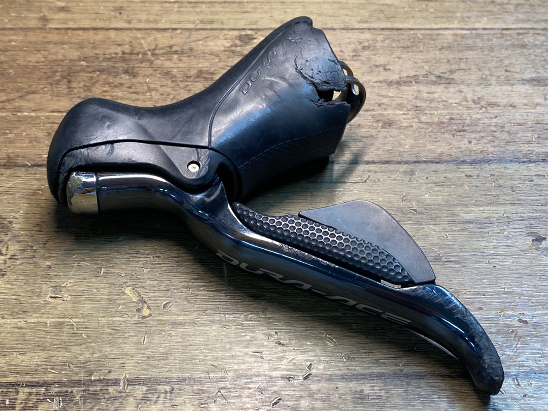 JG576 シマノ SHIMANO デュラエース DURA-ACE ST-9070-L Di2 電動 11s 左のみ ※ガリ傷大、接続及び動作不可のためジャンク