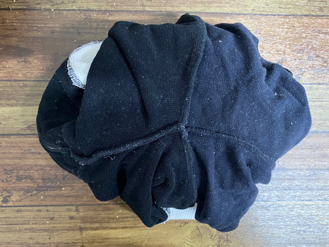 JS662 アソス ASSOS AIRBLOCK851 ビブタイツ 黒 青 M 裏起毛 タグカット ※擦れあり