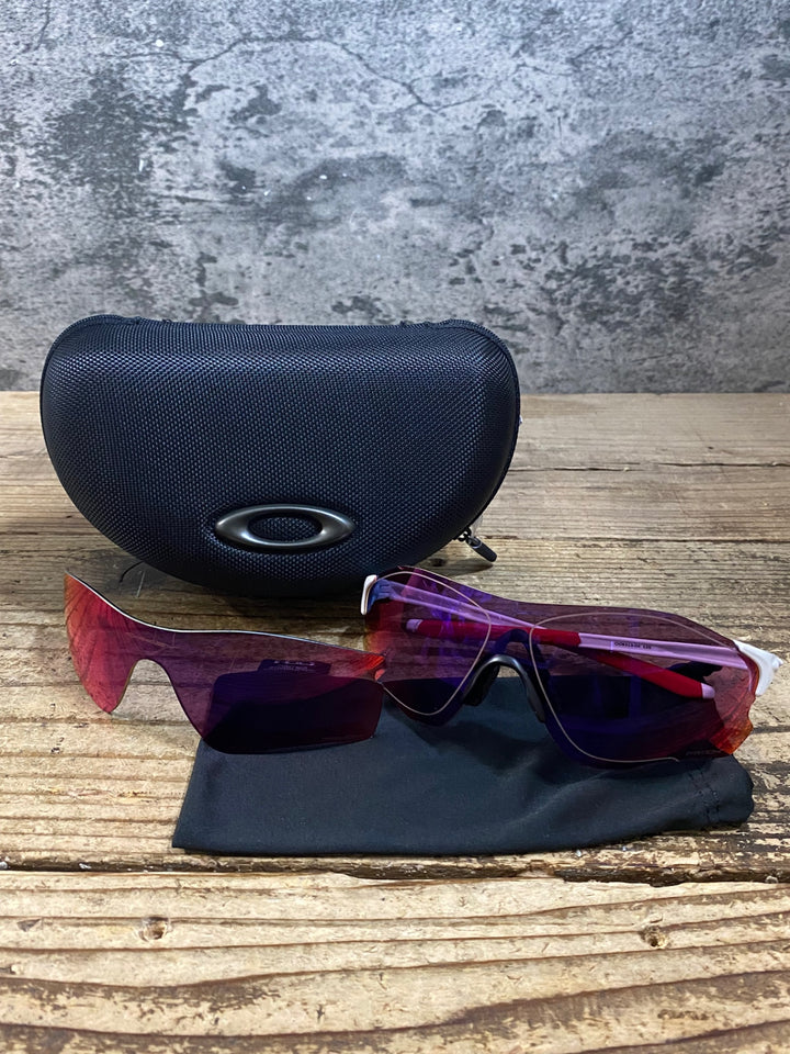 KH643 オークリー OAKLEY EV ZERO サングラス アイウェア 白 赤 PRIZMレンズ レンズ付属