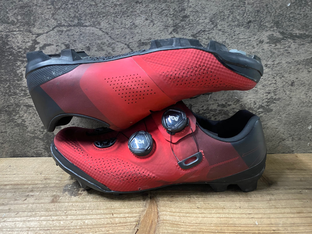 KB579 シマノ SHIMANO XC7 SHXC702M ビンディングシューズ 赤 EU41 2穴