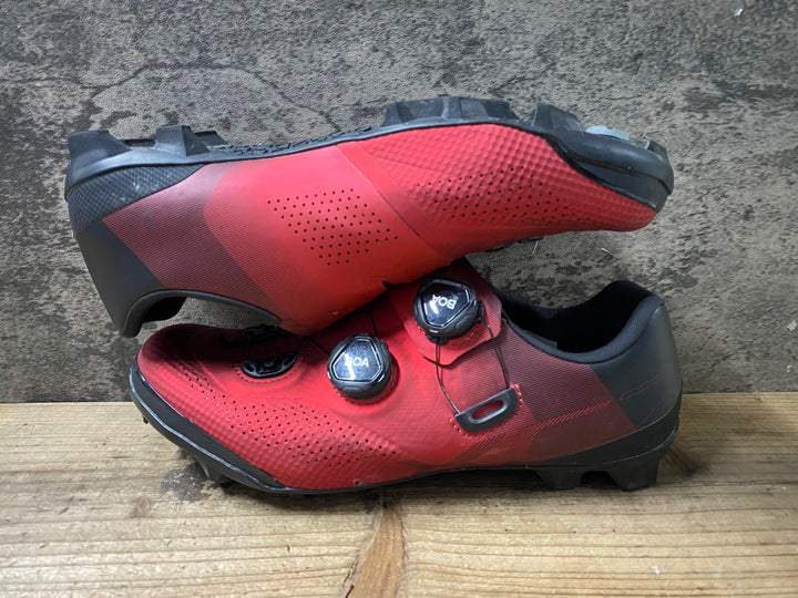 KB579 シマノ SHIMANO XC7 SHXC702M ビンディングシューズ 赤 EU41 2穴