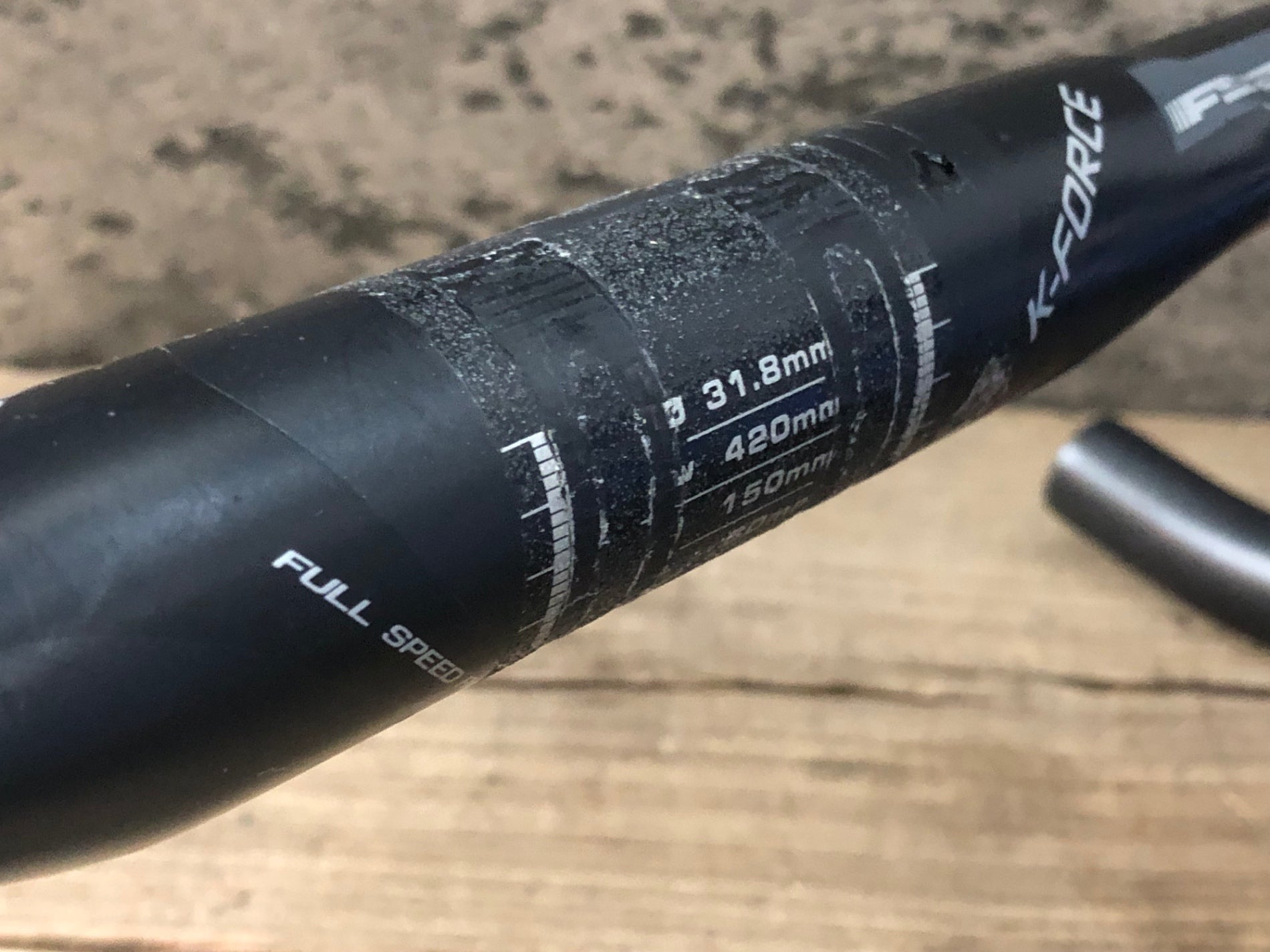 JS412 FSA K-FORCE カーボン ドロップハンドル Φ31.8 420mm ※クランプ