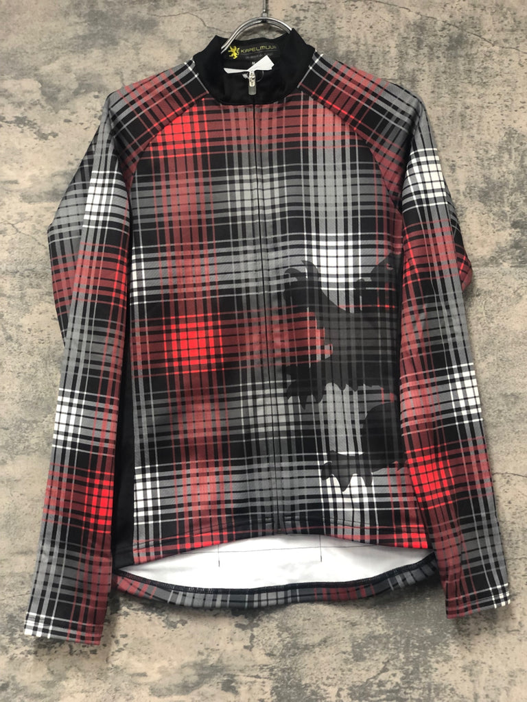 JH013 カペルミュール KAPELMUUR 長袖 サイクルジャージ チェック柄 M