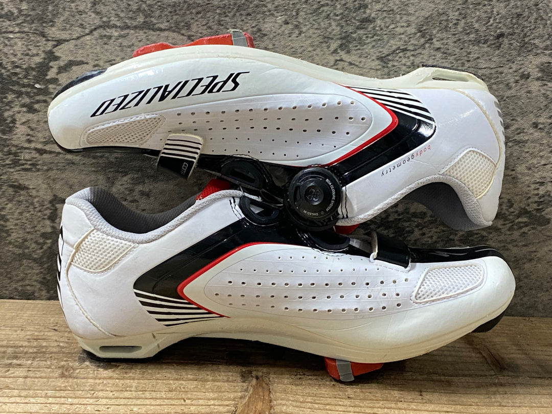 KG291 スペシャライズド SPECIALIZED COMP RD ビンディングシューズ 白 黒 EU42