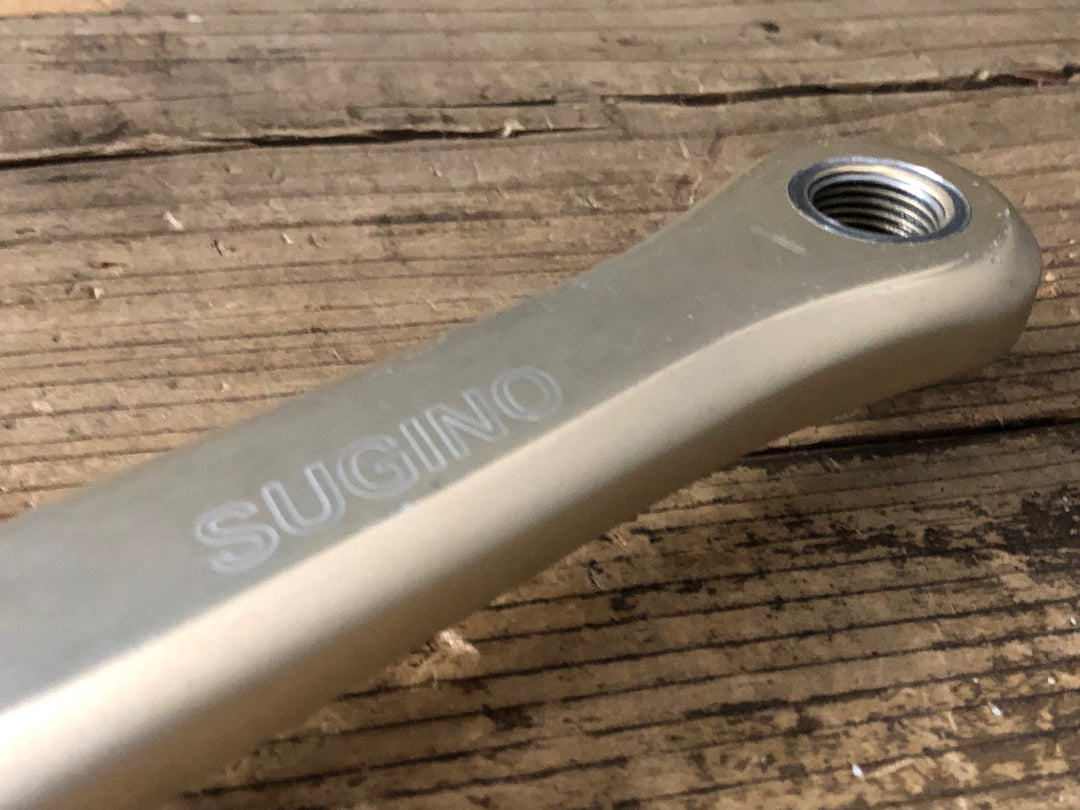 JZ678 スギノ SUGINO 75 SG75N クランクアームセット 165mm PCD144 ゴールド ピスト 競輪 NJS