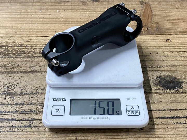 KD169 ワンバイエス OnebyESU アルミ スージーステム 黒 Φ31.8 OS 90mm 77°