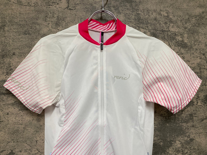 JW002 レリック reric Women's Himalia SS Jersey 半袖サイクルジャージ L 白 レディース