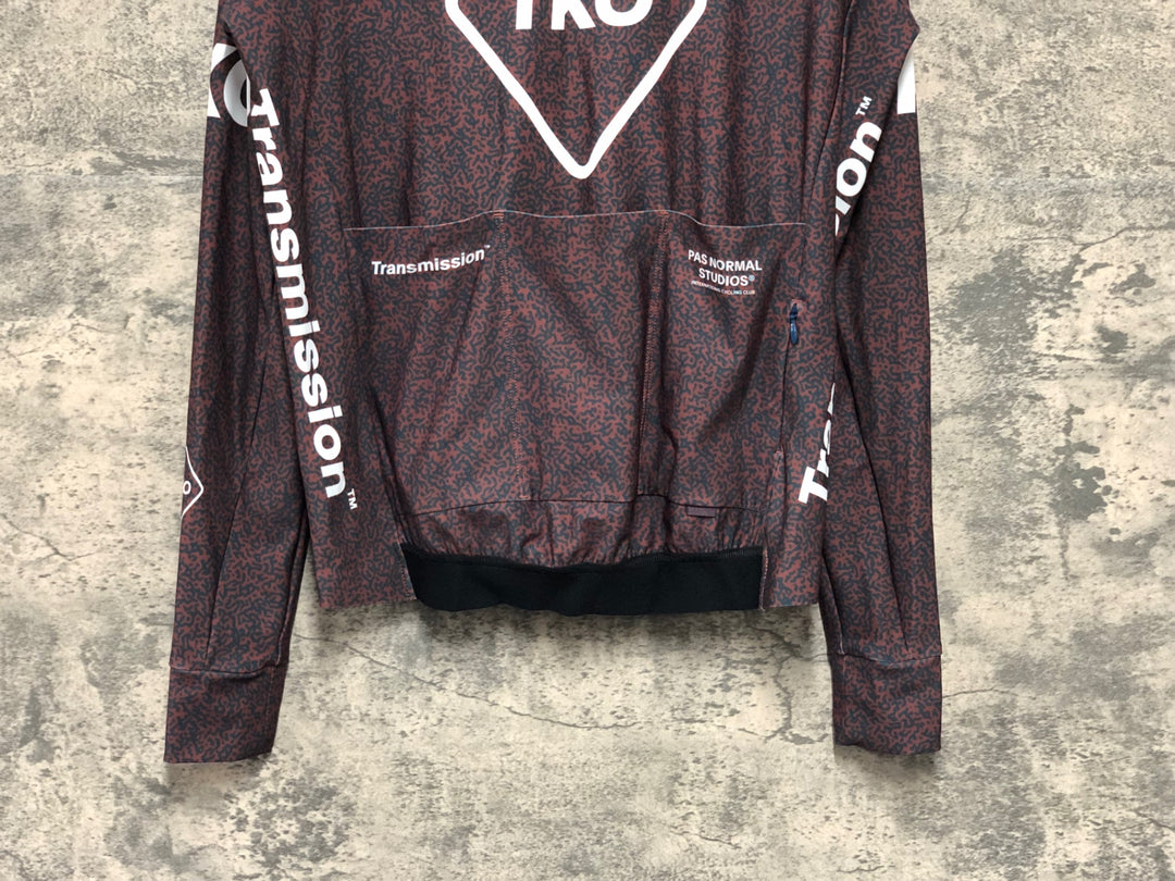 KK154 パスノーマルスタジオ PAS NORMAL STUDIOS MEN'S T.K.O MECHANISM LONG SLEEVE JERSEY TRANSMISSION 長袖 サイクルジャージ Sサイズ