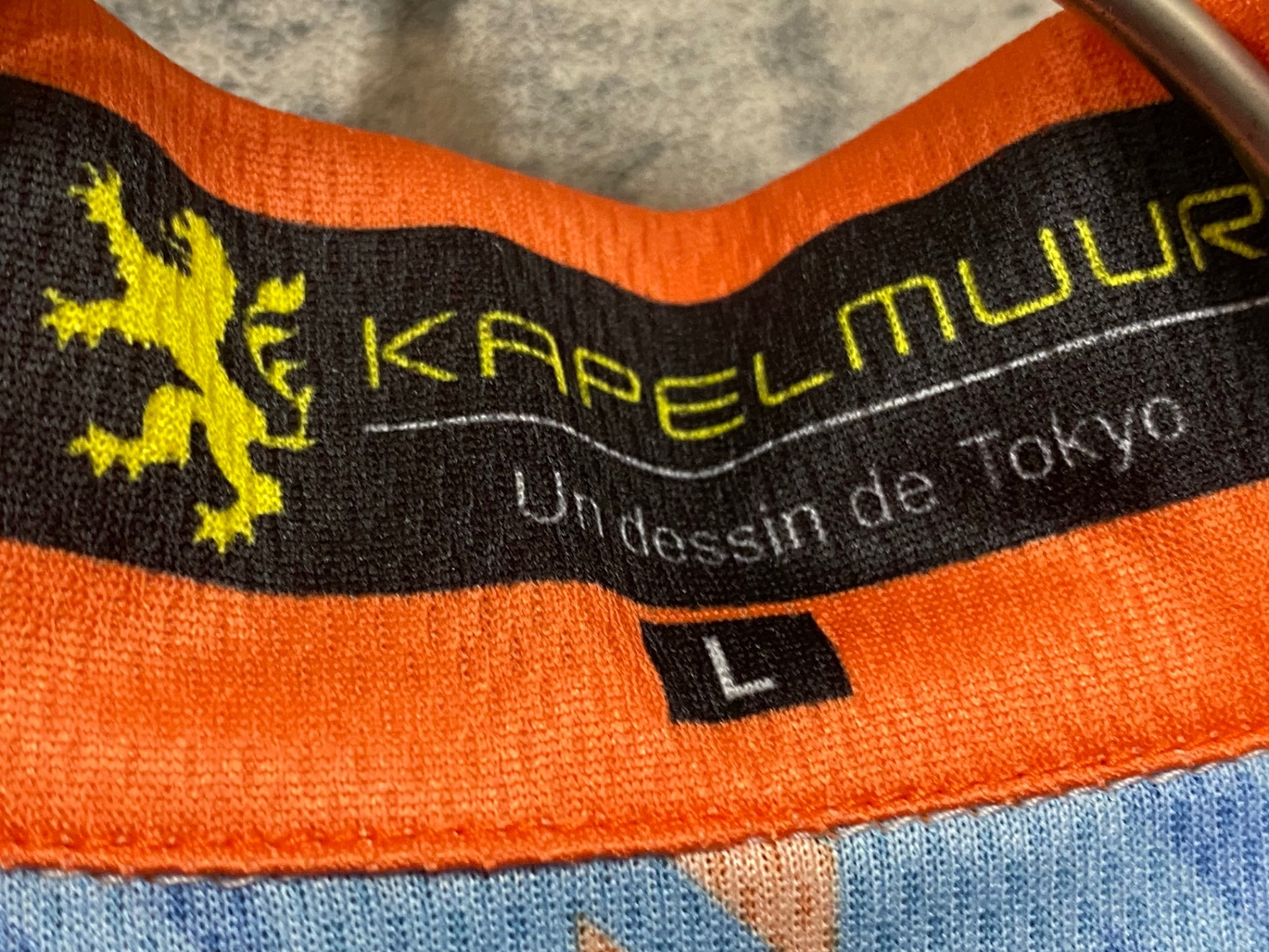 KB798 カペルミュール KAPELMUUR 半袖 サイクルジャージ オレンジ 青 L