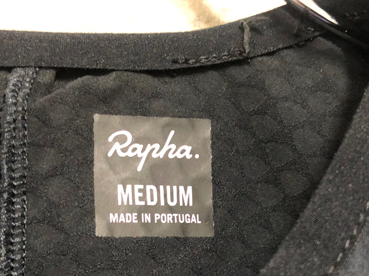 KM114 ラファ Rapha PRO TEAM AERO JERSEY 半袖 サイクルジャージ 黒 M ※襟ほつれ
