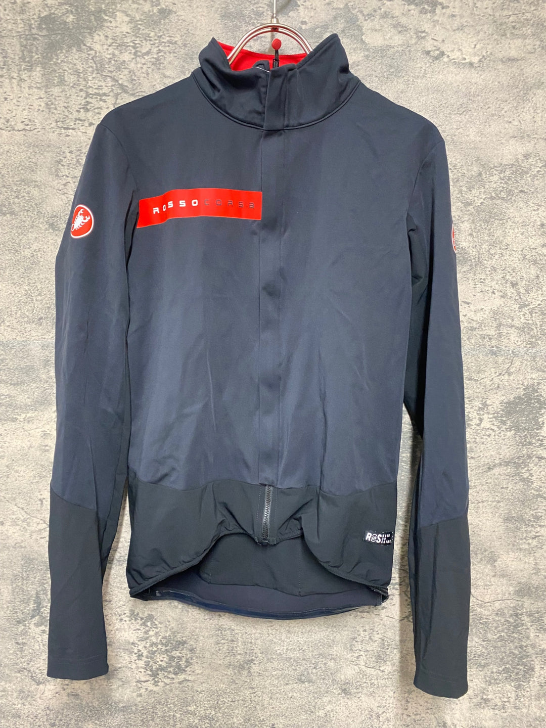KB696 カステリ CASTELLI ROSSO CORSA BETA RoS JACKET 長袖 サイクルジャケット 黒 M