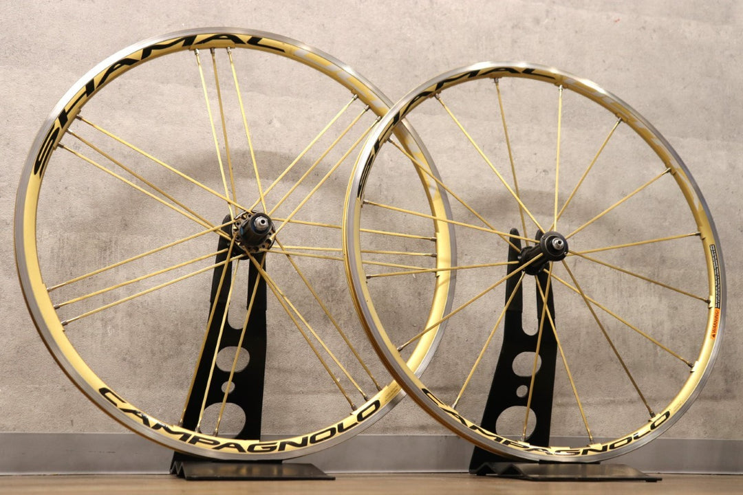 カンパニョーロ Campagnolo シャマルウルトラ SHAMAL ULTRA GOLD アルミ クリンチャー ホイールセット シマノ 12/11S ナローリム【さいたま浦和店】