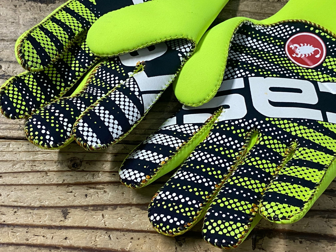 KC588 カステリ CASTELLI DILUVIO C GLOVE 長指 グローブ 黄 L/XL