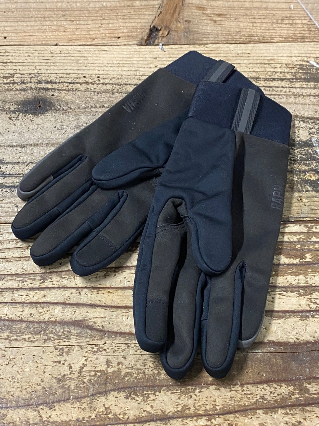 JS967 ラファ Rapha PRO TEAM WINTER GLOVES 長指 グローブ 黒 S 裏起毛