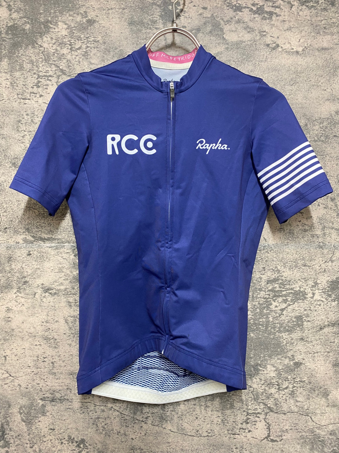 JM665 ラファ Rapha WOMEN'S Geoff McFetrdige 限定モデル 半袖 サイクルジャージ 紫 XS