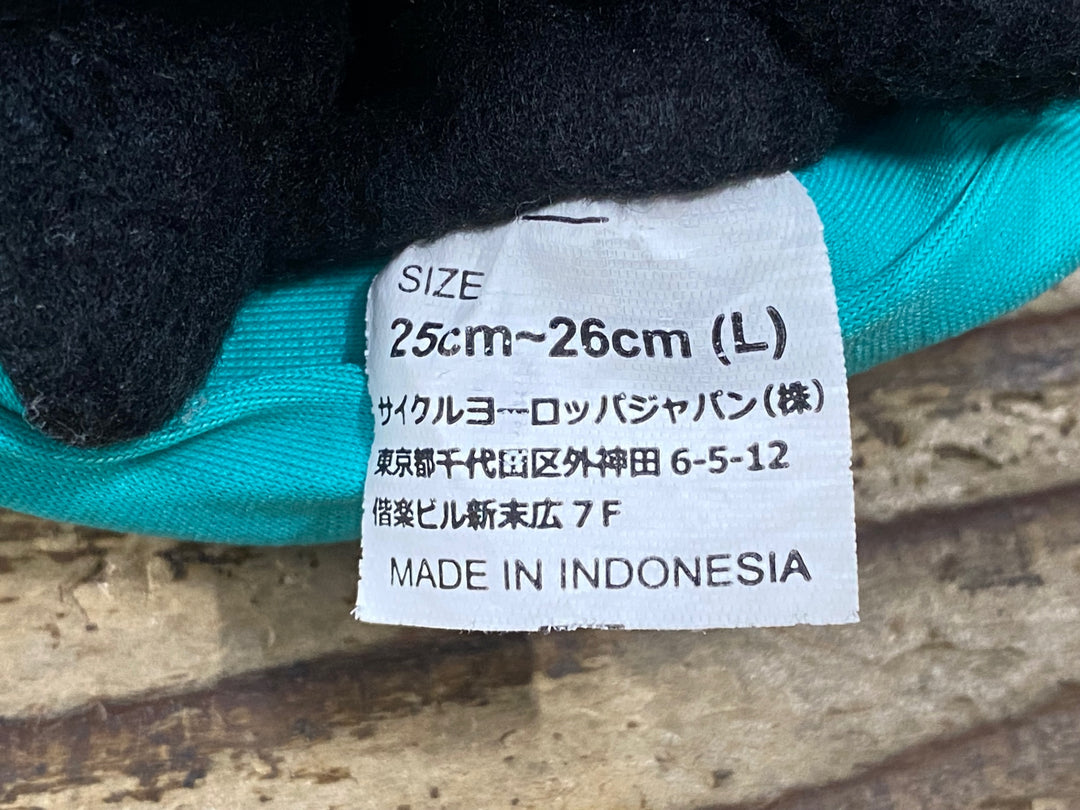 JS695 ビアンキ Bianchi 長指 サイクルグローブ 黒 L 裏起毛