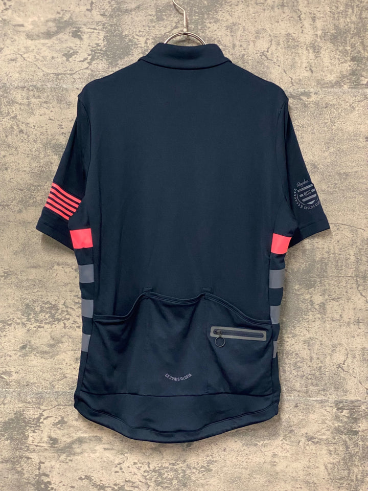 KK538 ラファ Rapha RCC CLASSIC JERSEY 半袖 サイクルジャージ 紺 L