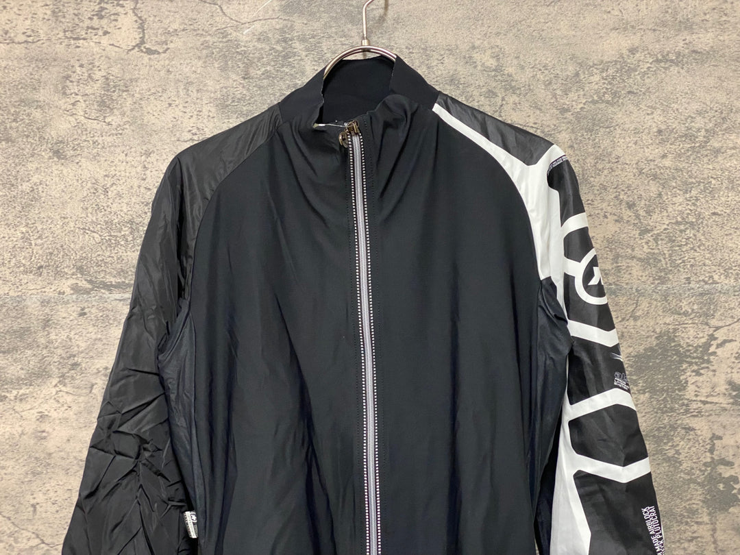 KG633 アソス assos MILLE EVO JACKET EVO7 長袖 サイクルジャケット 黒 XS ※ほつれ