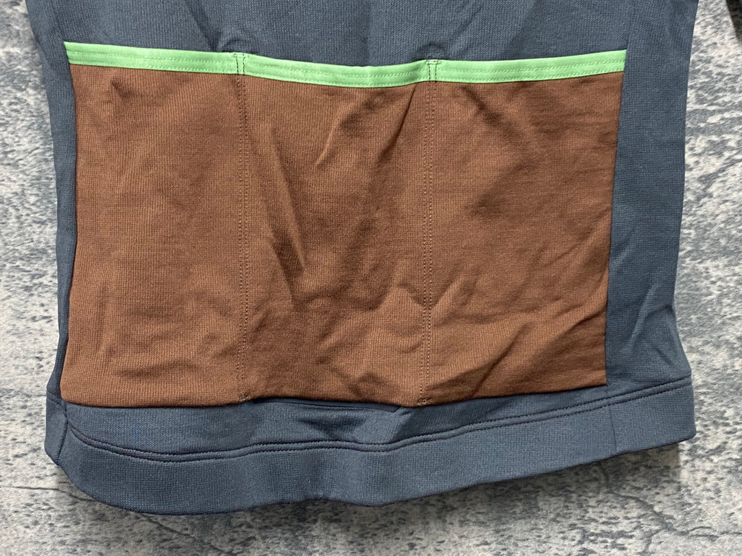 JW766 イザドア Isadore Patchwork Jersey 半袖 サイクルジャージ 茶 XS