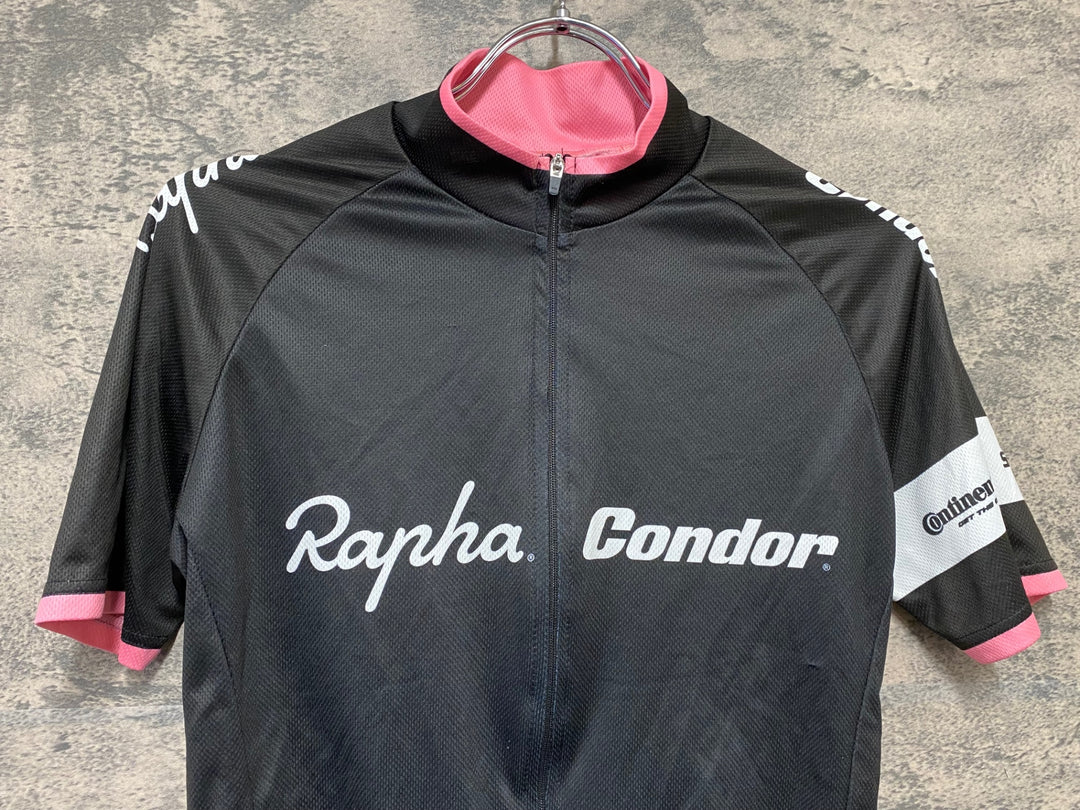 KD529 ラファ Rapha Condor 半袖 サイクルジャージ 黒 XS