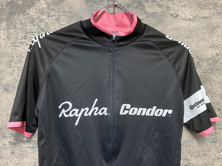 KD529 ラファ Rapha Condor 半袖 サイクルジャージ 黒 XS