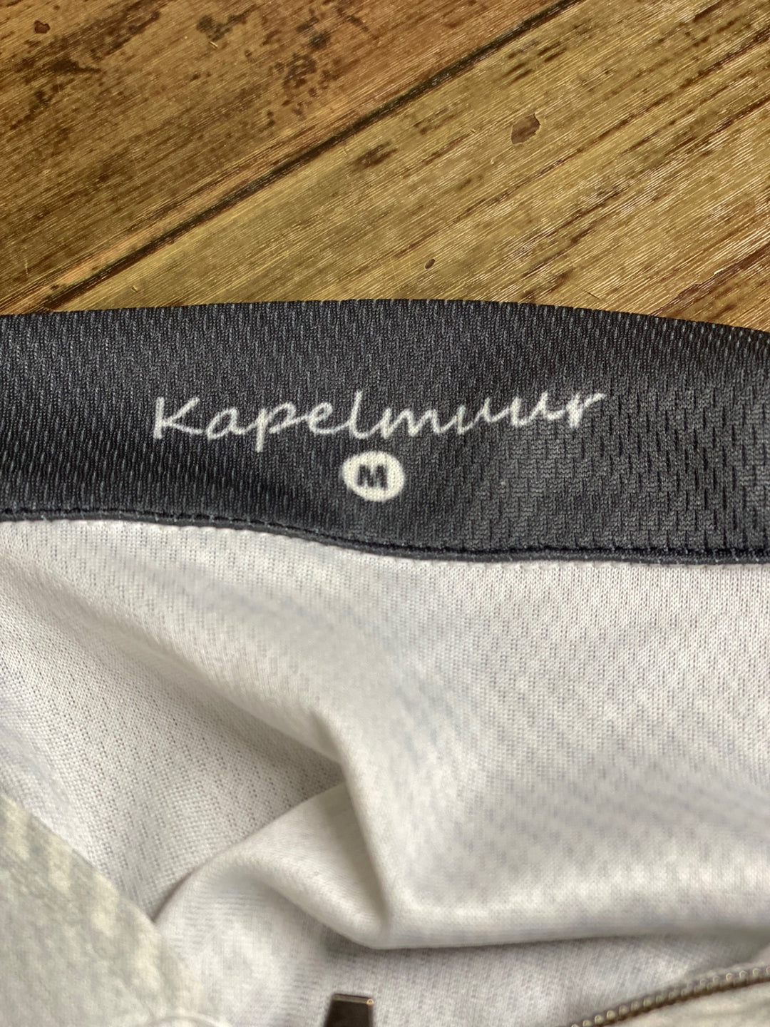 KA328 カペルミュール KAPELMUUR 半袖 サイクルジャージ 白 グレー M
