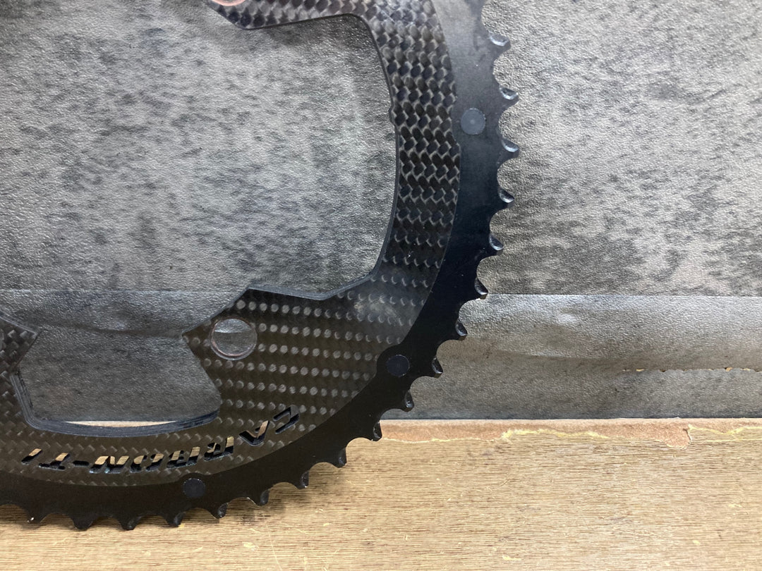 KN570 カーボンチ CARBON-TI X-CarboRing 107PCD X-AXS 4arm アウターチェーンリング 50T