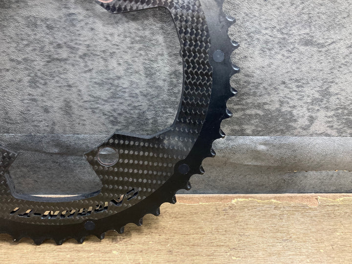 KN570 カーボンチ CARBON-TI X-CarboRing 107PCD X-AXS 4arm アウターチェーンリング 50T