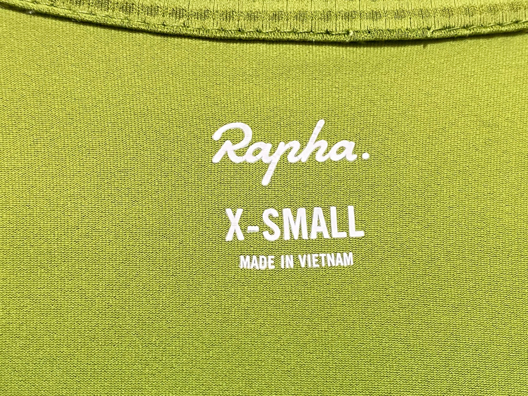 KA302 ラファ Rapha CORE LIGHTWEIGHT JERSEY 半袖 サイクルジャージ 緑 XS ※汚れ