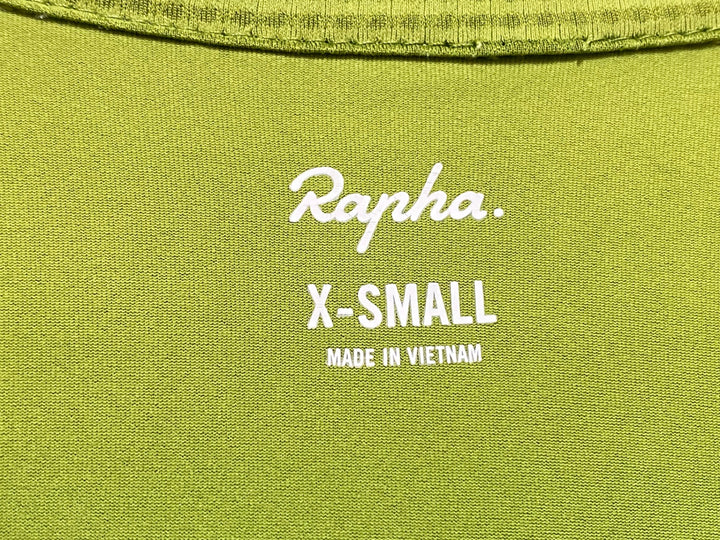 KA302 ラファ Rapha CORE LIGHTWEIGHT JERSEY 半袖 サイクルジャージ 緑 XS ※汚れ