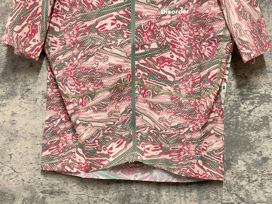 KJ288 パスノーマルスタジオ PAS NORMAL STUDIOS Men's T.K.O. Mechanism Pro Jersey - Disorder 半袖 サイクルジャージ ピンクカモ L