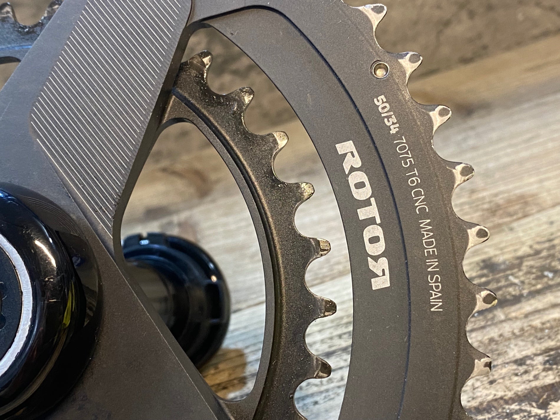JU881 ローター ROTOR ALDHU CARBON クランクセット 50/34T 170mm