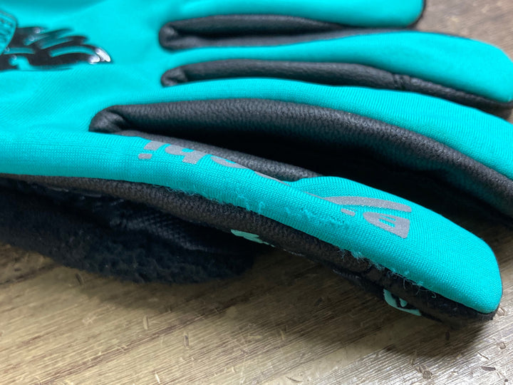 KD707 ビアンキ Bianchi 長指 ウィンターグローブ チェレステ XS 裏起毛