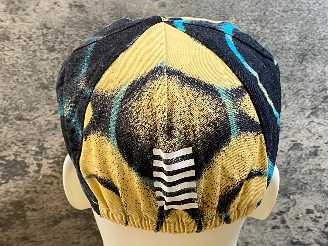 KH118 ラファ Rapha RAPHA ATHLETES CAP サイクルキャップ 黒 黃 ONESIZE
