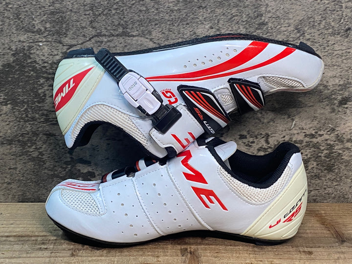 JR514 タイム TIME ULTEAM RS CARBON ビンディングシューズ 白 EU39