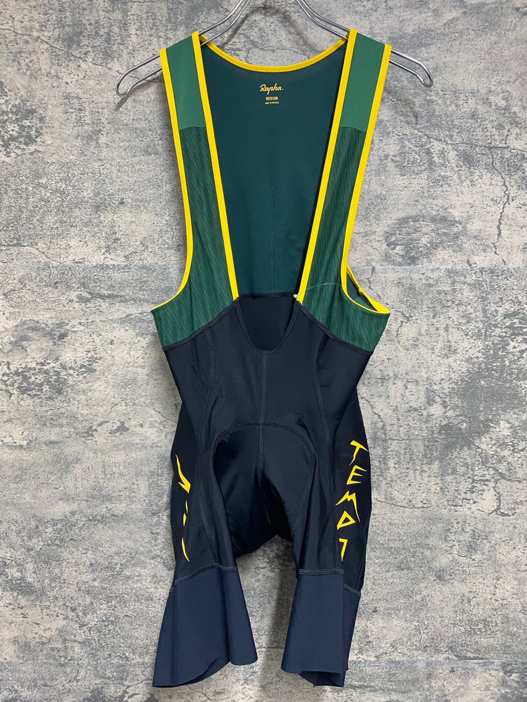 JS655 ラファ Rapha NELSON VAILS BIB SHORTS ビブショーツ 緑 M ※擦れ