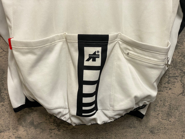 JO850 アソス assos 長袖 サイクルジャージ 白 黒 XL