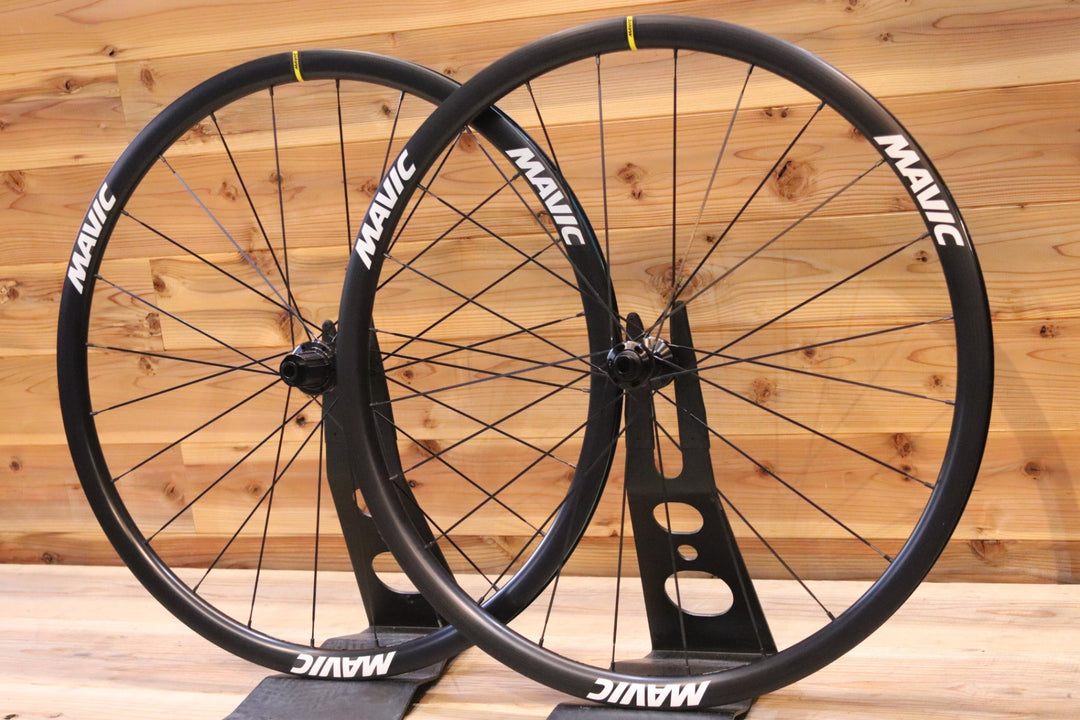 未走行品！ マヴィック MAVIC キシリウム KSYRIUM 30 DISC シマノ 11S/12S 19C アルミ チューブレスレディ ロードバイク ホイールセット 【広島店】