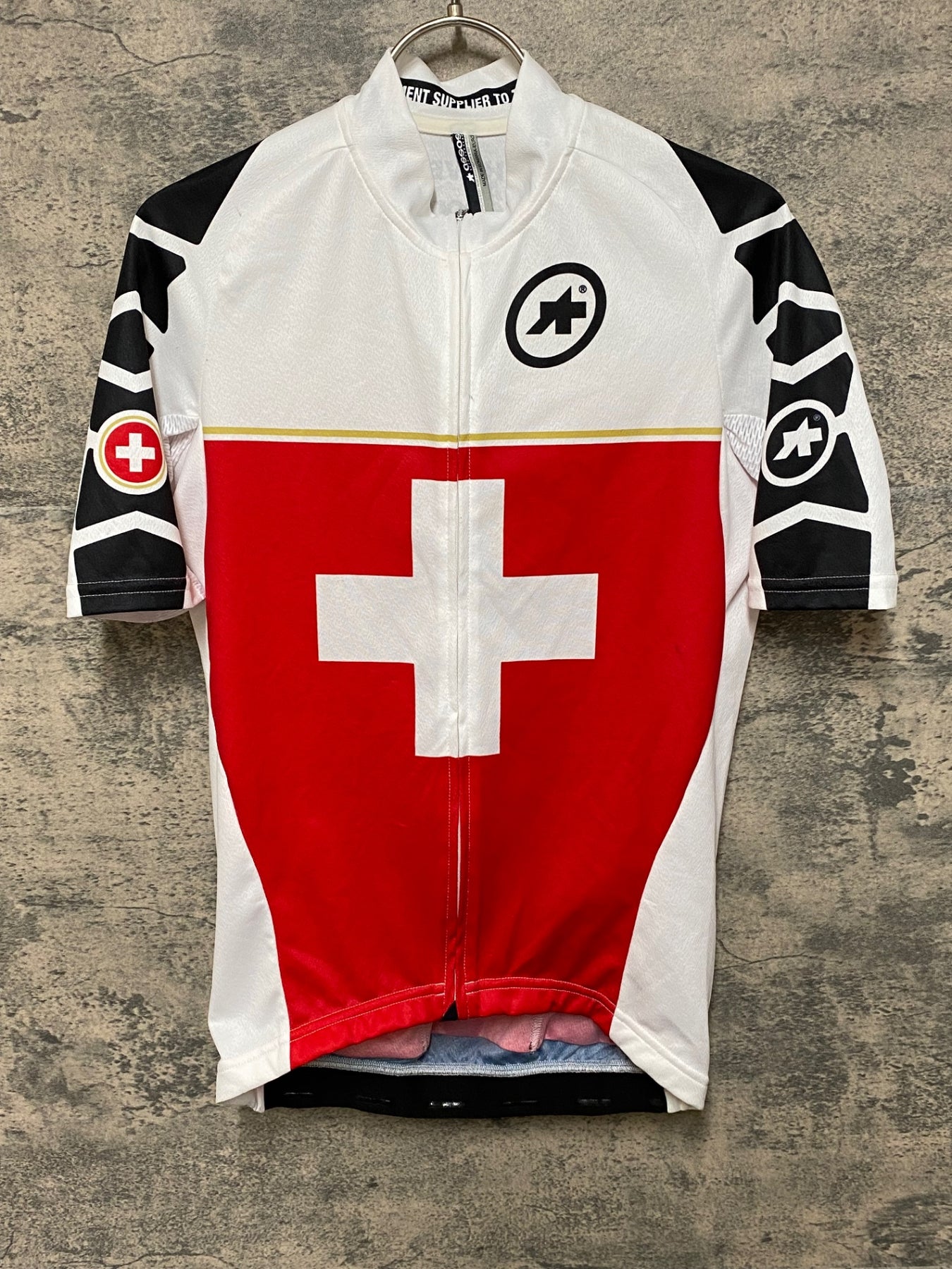 JP797 アソス ASSOS 半袖 サイクルジャージ SWISSカラー Mサイズ
