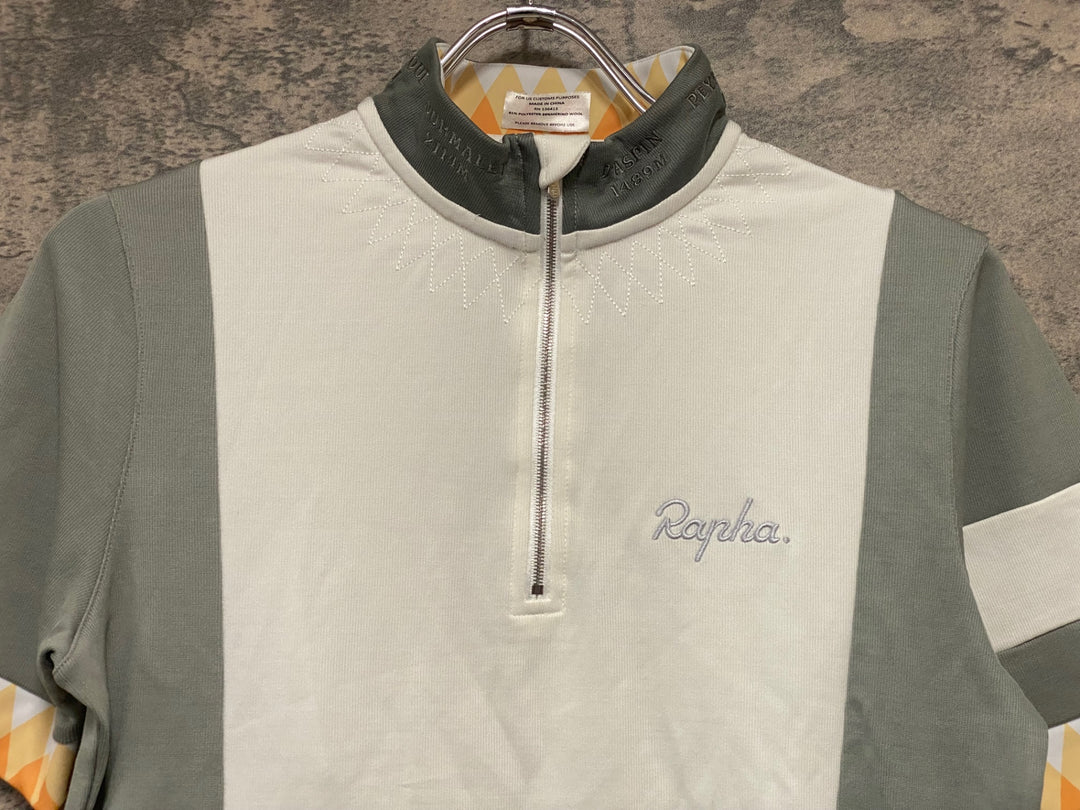 JI229 ラファ Rapha CIRCLE OF DEATH JERSEY 半袖 サイクルジャージ 白 M