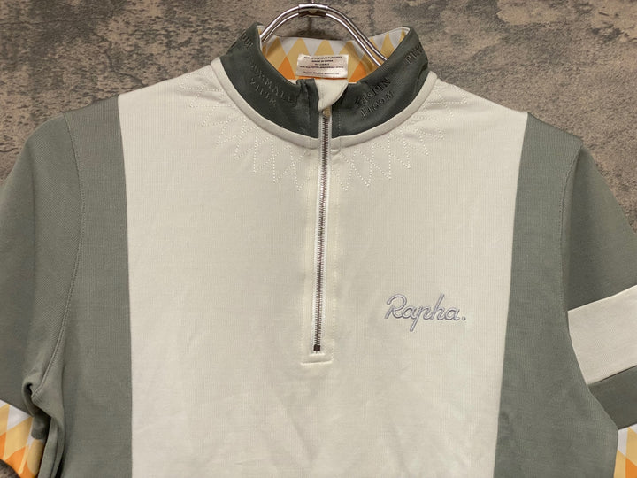 JI229 ラファ Rapha CIRCLE OF DEATH JERSEY 半袖 サイクルジャージ 白 M