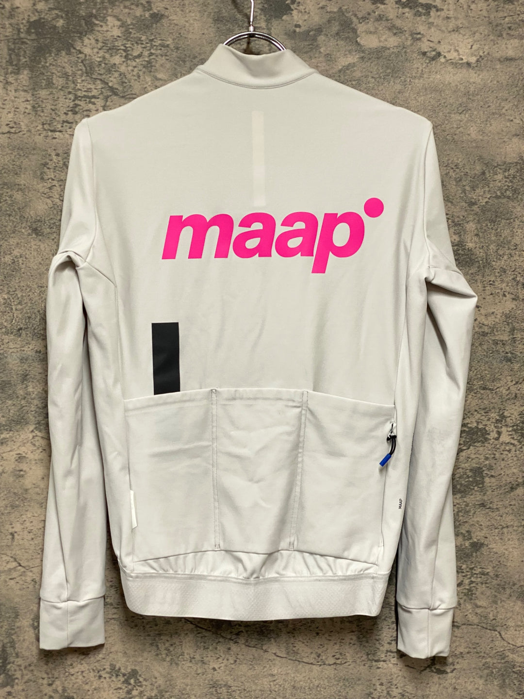 KI310 マープ MAAP TRAINING JERSEY 長袖 サイクルジャージ グレー S 裏起毛