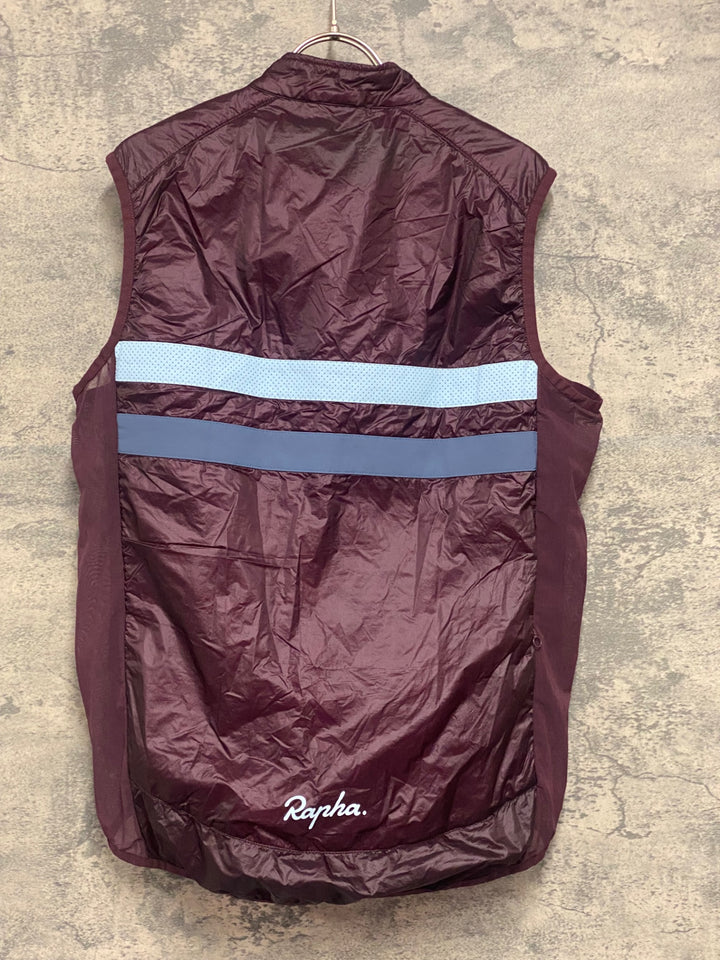 JX147 ラファ Rapha BREVET INSULATED GILET サイクルベスト ジレ 紫 XL