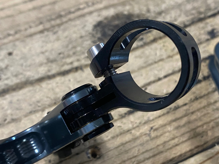 KE555 ライデア RIDEA V-Type Lever CNC XFH2 ブレーキレバー 2フィンガー グレー Φ22.2